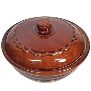 Marcrest Stoneware Baking Dish Small Dutch Oven Vintage Mid Century Modern